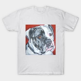 American Bulldog Fine Art Painting T-Shirt